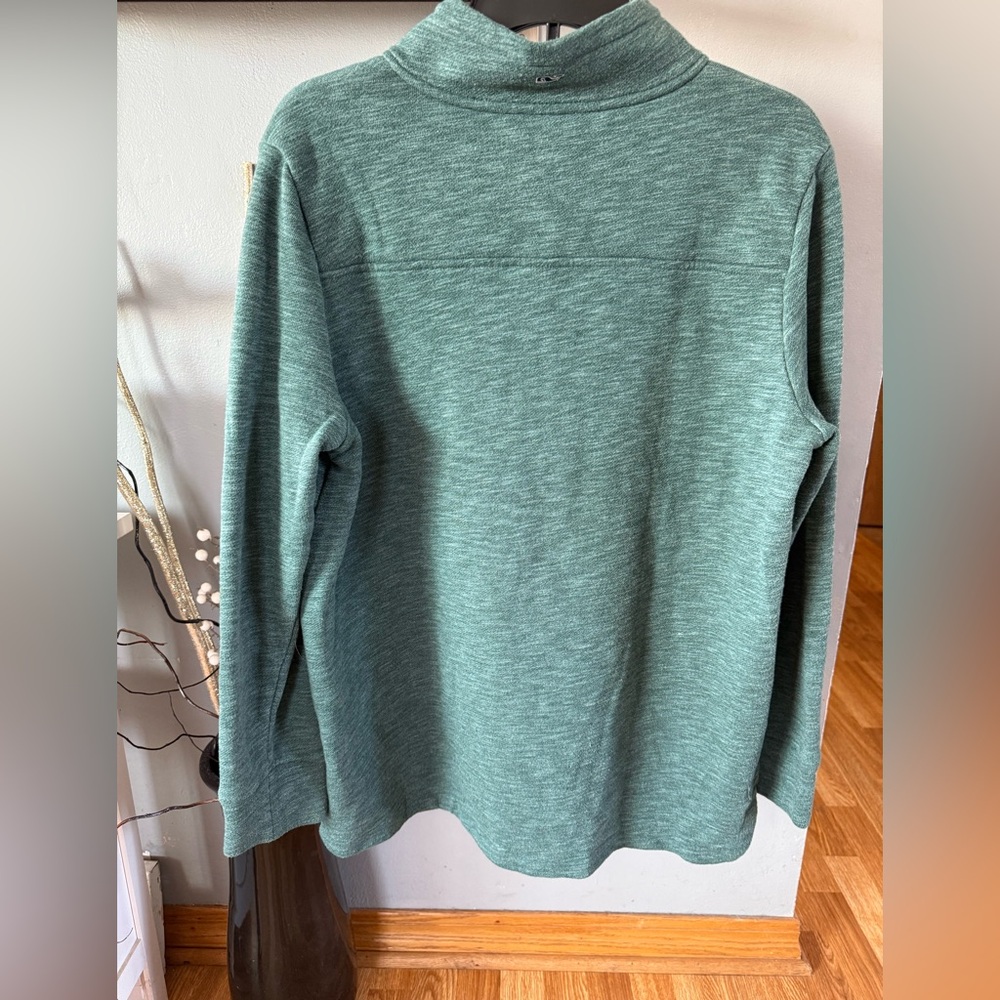 Vineyard Vines Women's Green Quarter-Zip Sweatshirt - Picture 2 of 5